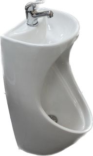 Писсуар подвесной Laguraty X1 с раковиной белый